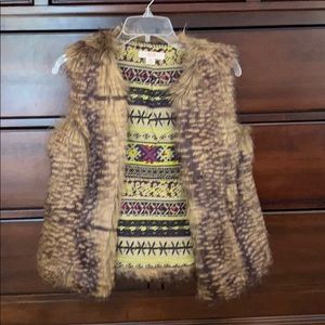 Faux fur vest